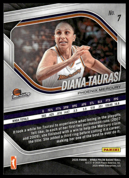 2025 Panini Prizm WNBA #7 Diana Taurasi