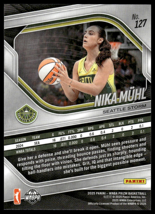 2025 Panini Prizm WNBA #127 Nika Muhl