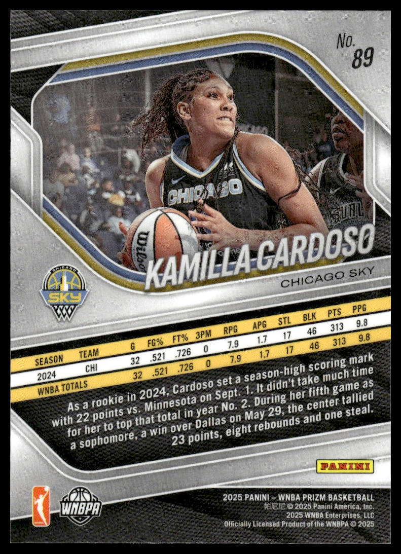 2025 Panini Prizm WNBA #89 Kamilla Cardoso