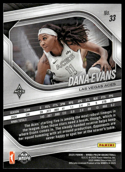 2025 Panini Prizm WNBA #33 Dana Evans