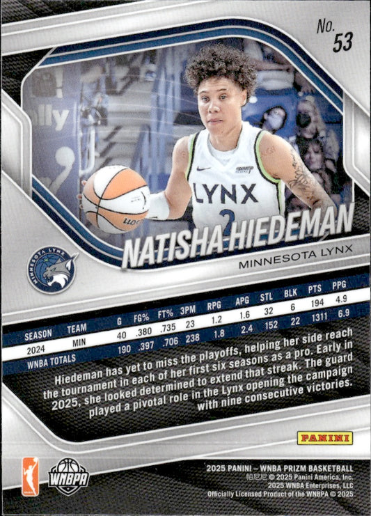 2025 Panini Prizm WNBA #53 Natisha Hiedeman
