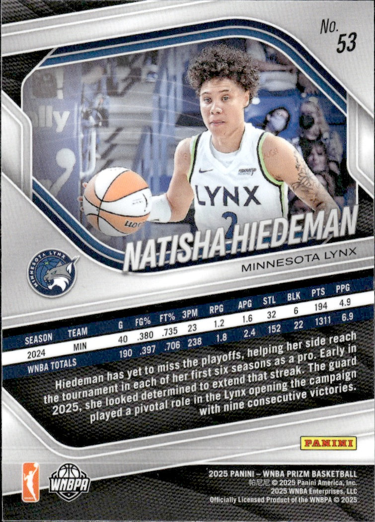 2025 Panini Prizm WNBA #53 Natisha Hiedeman