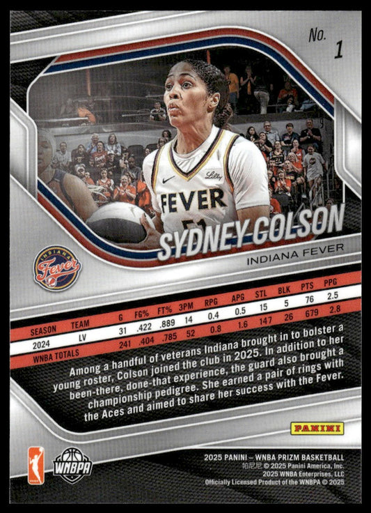2025 Panini Prizm WNBA #1 Sydney Colson