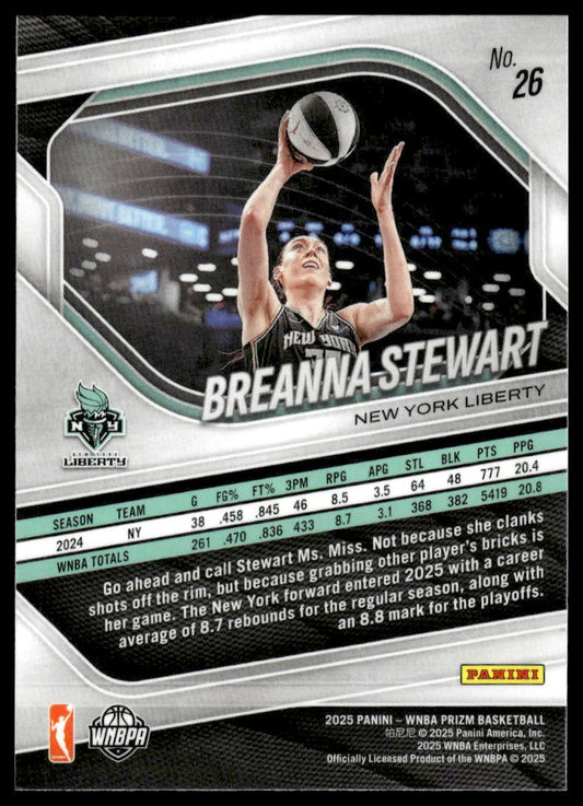 2025 Panini Prizm WNBA #26 Breanna Stewart