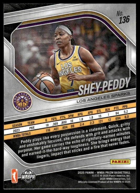 2025 Panini Prizm WNBA #136 Shey Peddy