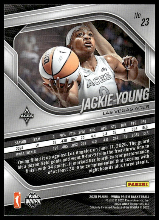 2025 Panini Prizm WNBA #23 Jackie Young