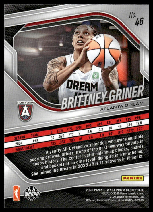 2025 Panini Prizm WNBA #46 Brittney Griner
