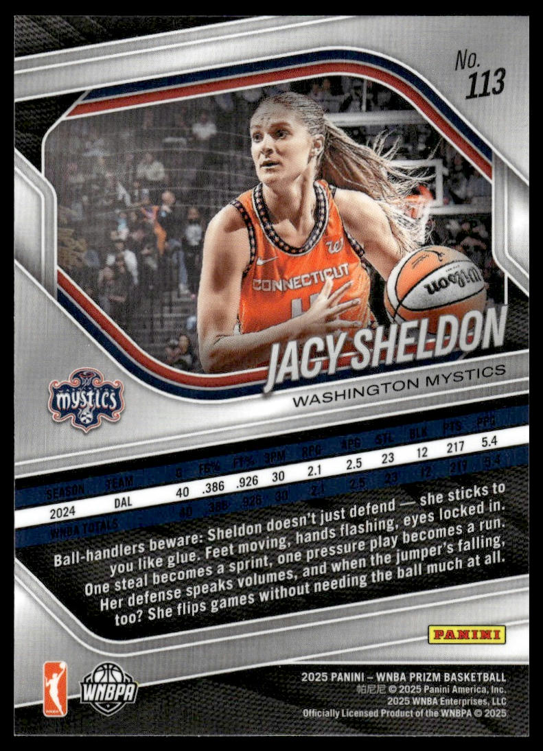2025 Panini Prizm WNBA #113 Jacy Sheldon