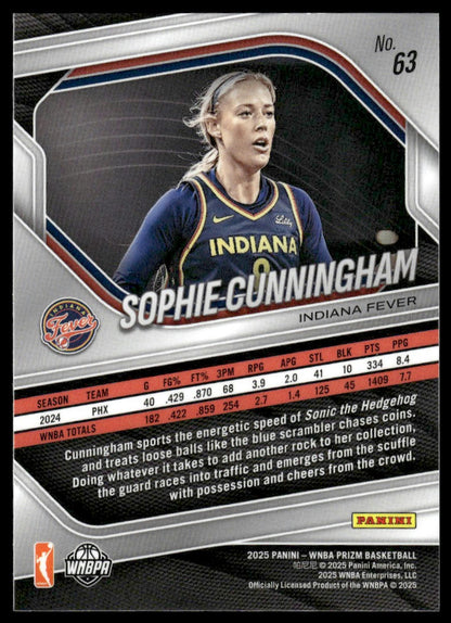 2025 Panini Prizm WNBA #63 Sophie Cunningham