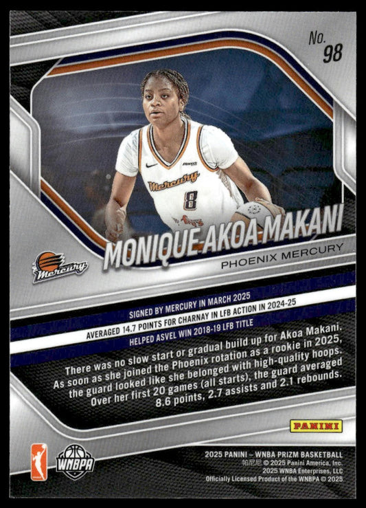 2025 Panini Prizm WNBA #98 Monique Akoa Makani