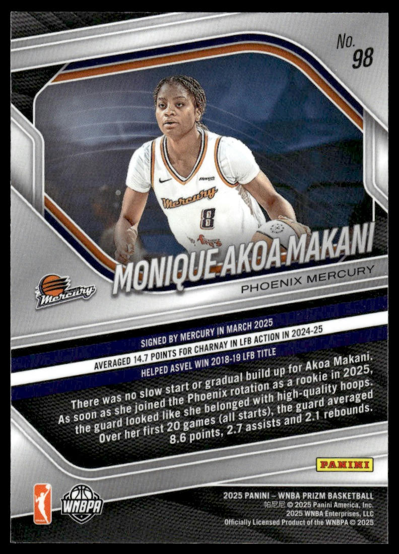 2025 Panini Prizm WNBA #98 Monique Akoa Makani