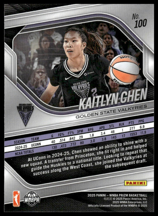 2025 Panini Prizm WNBA #100 Kaitlyn Chen