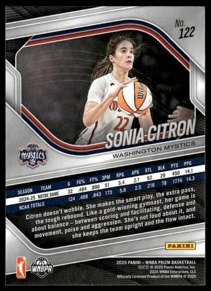 2025 Panini Prizm WNBA #122 Sonia Citron
