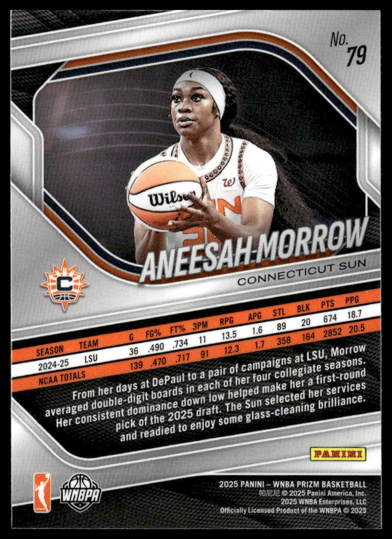 2025 Panini Prizm WNBA #79 Aneesah Morrow
