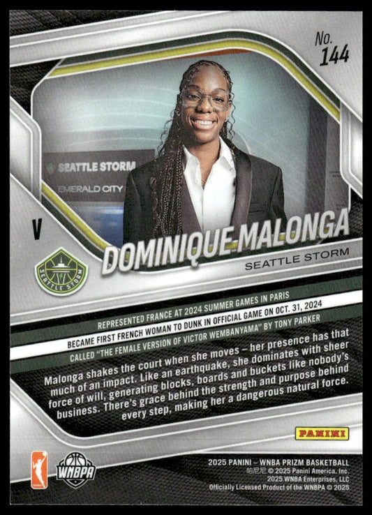 2025 Panini Prizm WNBA #144 Dominique Malonga