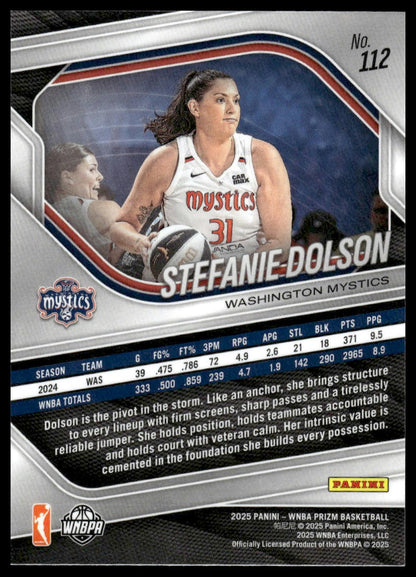 2025 Panini Prizm WNBA #112 Stefanie Dolson