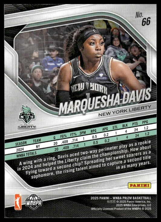 2025 Panini Prizm WNBA #66 Marquesha Davis