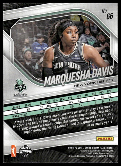 2025 Panini Prizm WNBA #66 Marquesha Davis