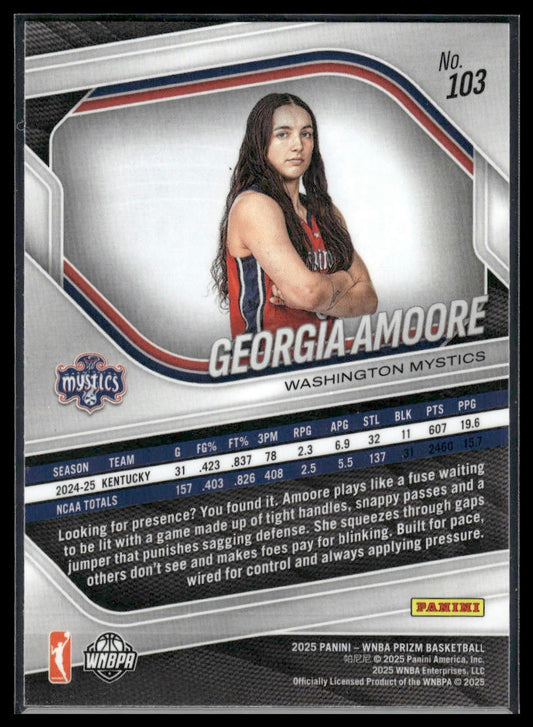 2025 Panini Prizm WNBA #103 Georgia Amoore