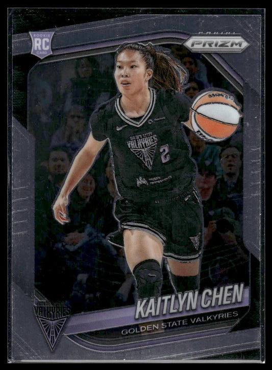 2025 Panini Prizm WNBA #100 Kaitlyn Chen Green Prizms