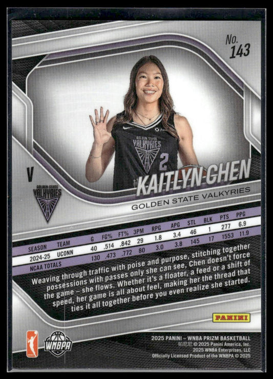 2025 Panini Prizm WNBA #143 Kaitlyn Chen