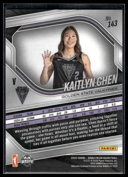 2025 Panini Prizm WNBA #143 Kaitlyn Chen