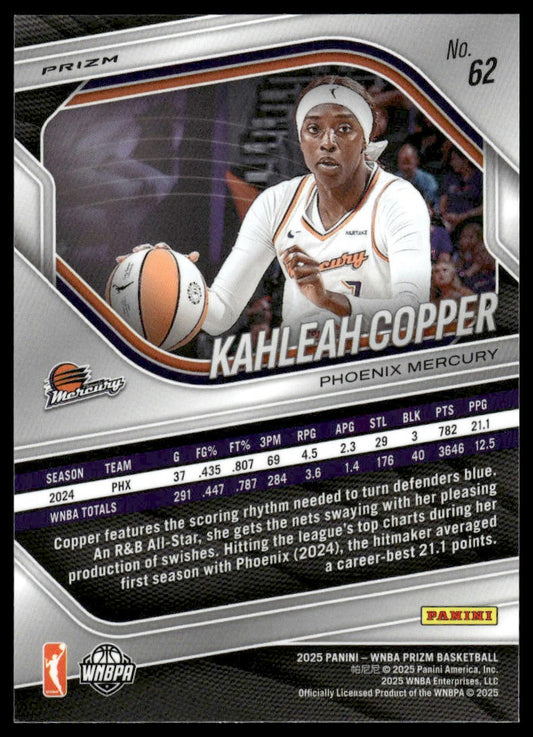 2025 Panini Prizm WNBA #62 Kahleah Copper WNBA Logo Prizms