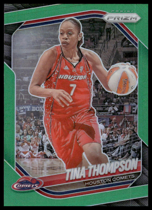 2025 Panini Prizm WNBA #115 Tina Thompson Green Prizms