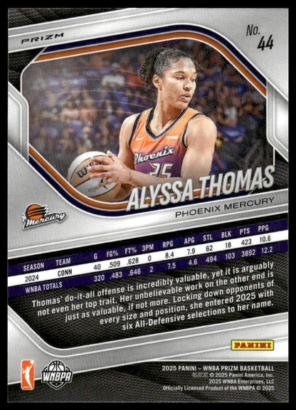 2025 Panini Prizm WNBA #44 Alyssa Thomas Green Prizms