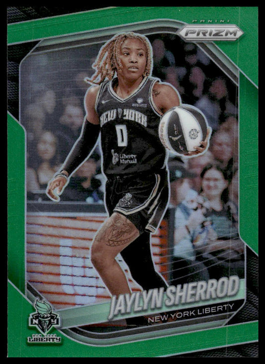 2025 Panini Prizm WNBA #93 Jaylyn Sherrod Green Prizms