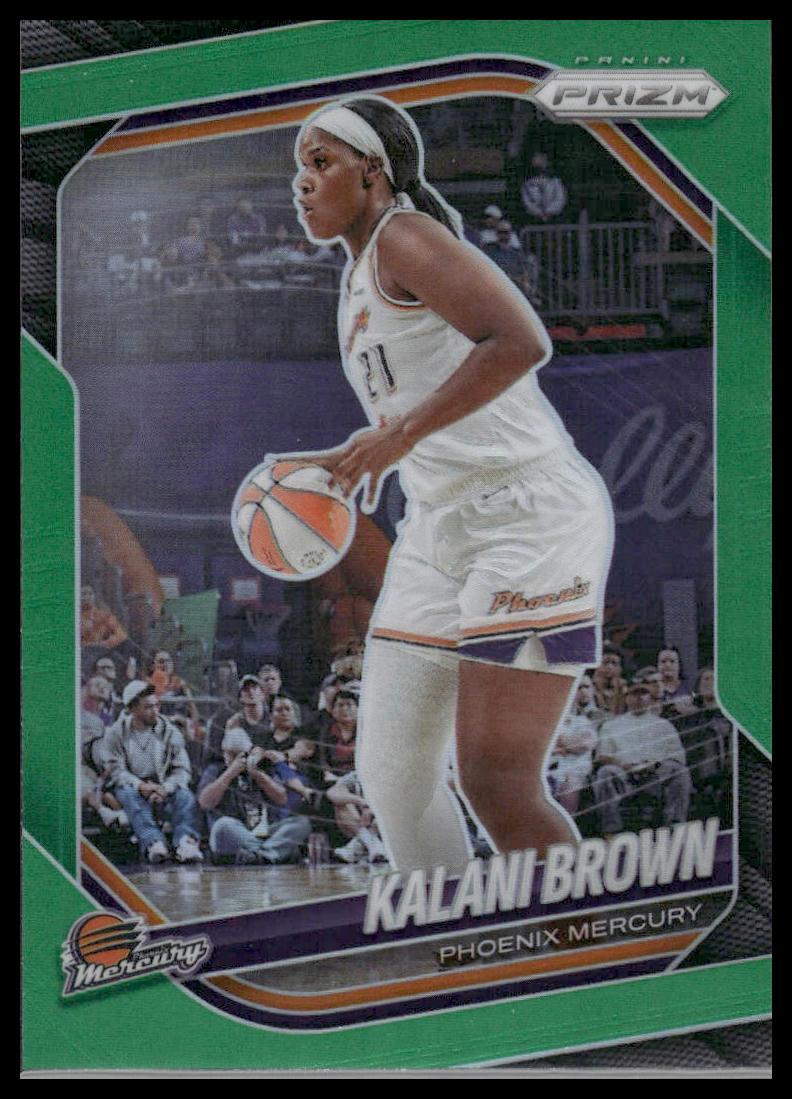 2025 Panini Prizm WNBA #55 Kalani Brown Green Prizms