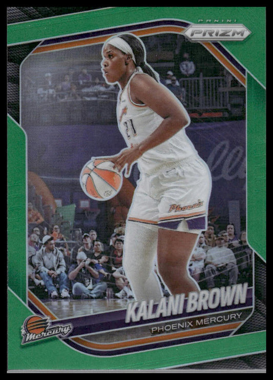 2025 Panini Prizm WNBA #55 Kalani Brown Green Prizms