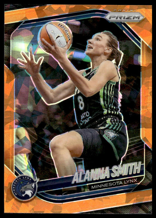 2025 Panini Prizm WNBA #101 Alanna Smith Orange Ice Prizms