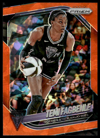 2025 Panini Prizm WNBA #68 Temi Fagbenle Orange Ice Prizms