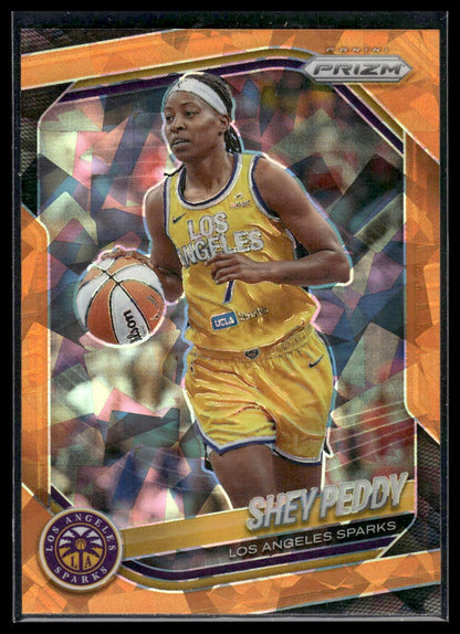 2025 Panini Prizm WNBA #136 Shey Peddy White Seismic Prizms