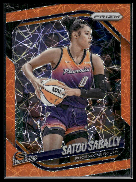 2025 Panini Prizm WNBA #4 Satou Sabally Blue Velocity Prizms