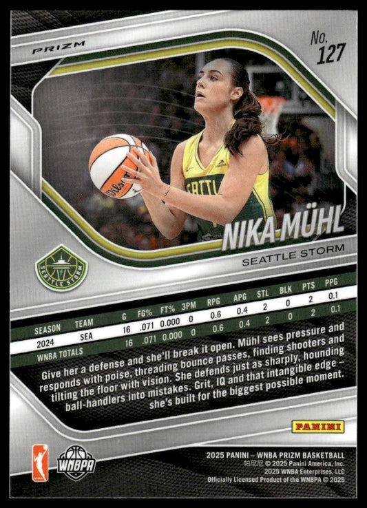 2025 Panini Prizm WNBA #127 Nika Muhl Ice Prizms