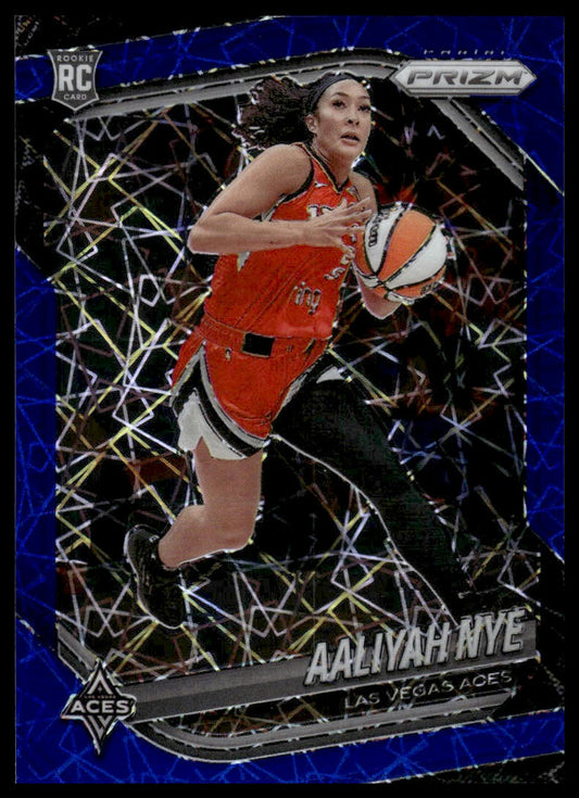 2025 Panini Prizm WNBA #15 Aaliyah Nye Blue Velocity Prizms