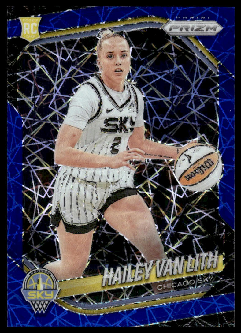 2025 Panini Prizm WNBA #2 Hailey Van Lith Blue Velocity Prizms