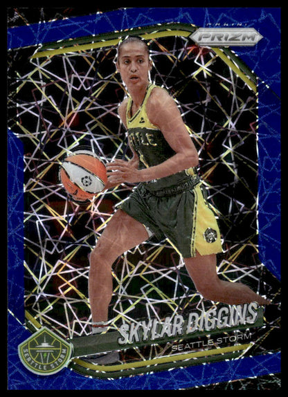 2025 Panini Prizm WNBA #123 Skylar Diggins Blue Velocity Prizms