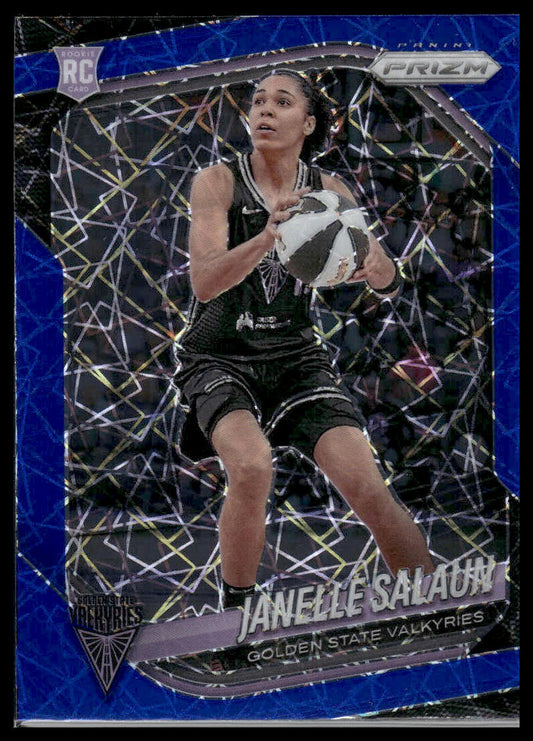 2025 Panini Prizm WNBA #20 Janelle Salaun Blue Velocity Prizms