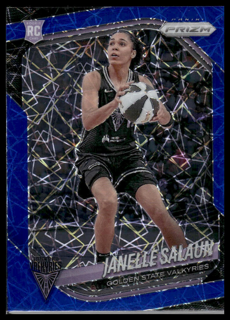 2025 Panini Prizm WNBA #20 Janelle Salaun Blue Velocity Prizms