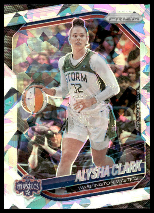 2025 Panini Prizm WNBA #129 Alysha Clark Ice Prizms