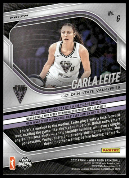 2025 Panini Prizm WNBA #6 Carla Leite Zduplicate Orange Ice Prizms