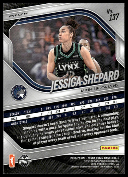 2025 Panini Prizm WNBA #137 Jessica Shepard Ice Prizms