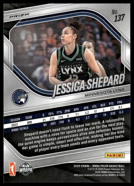 2025 Panini Prizm WNBA #137 Jessica Shepard Ice Prizms