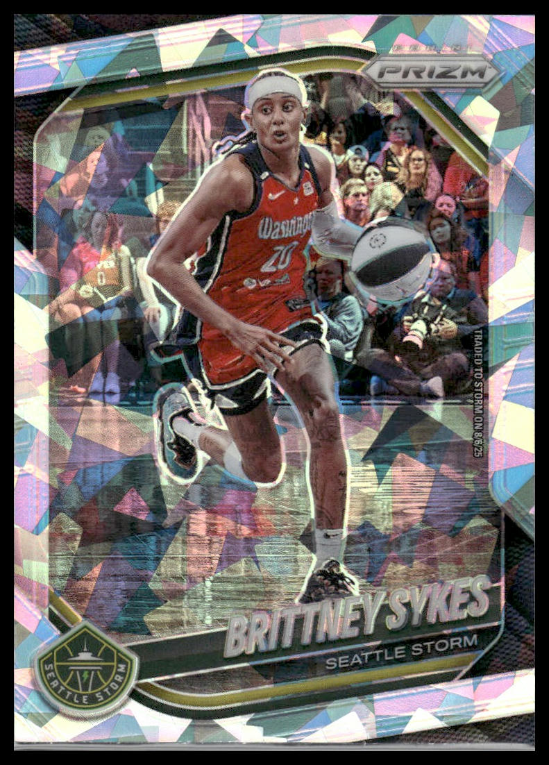 2025 Panini Prizm WNBA #121 Brittney Sykes White Seismic Prizms
