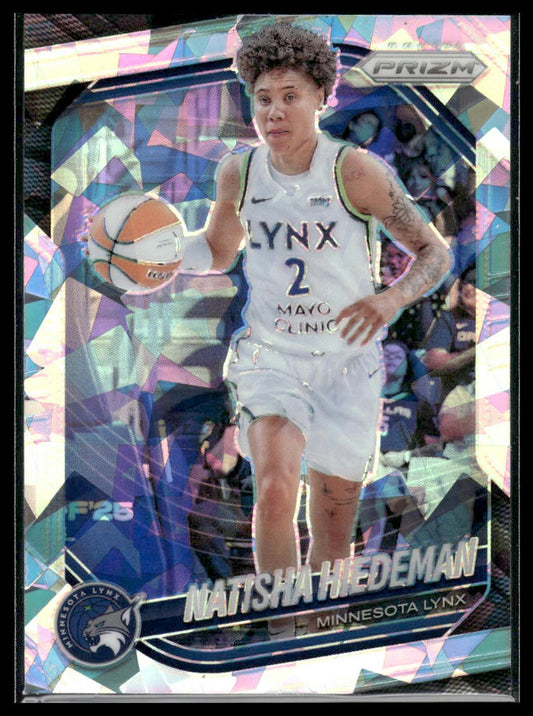2025 Panini Prizm WNBA #53 Natisha Hiedeman White Seismic Prizms