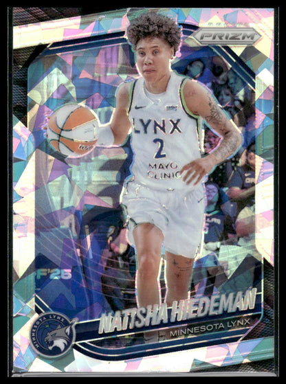 2025 Panini Prizm WNBA #53 Natisha Hiedeman White Seismic Prizms