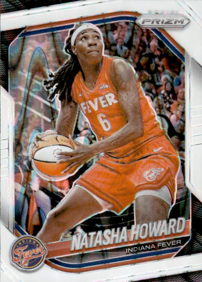2025 Panini Prizm WNBA #54 Natasha Howard White Seismic Prizms